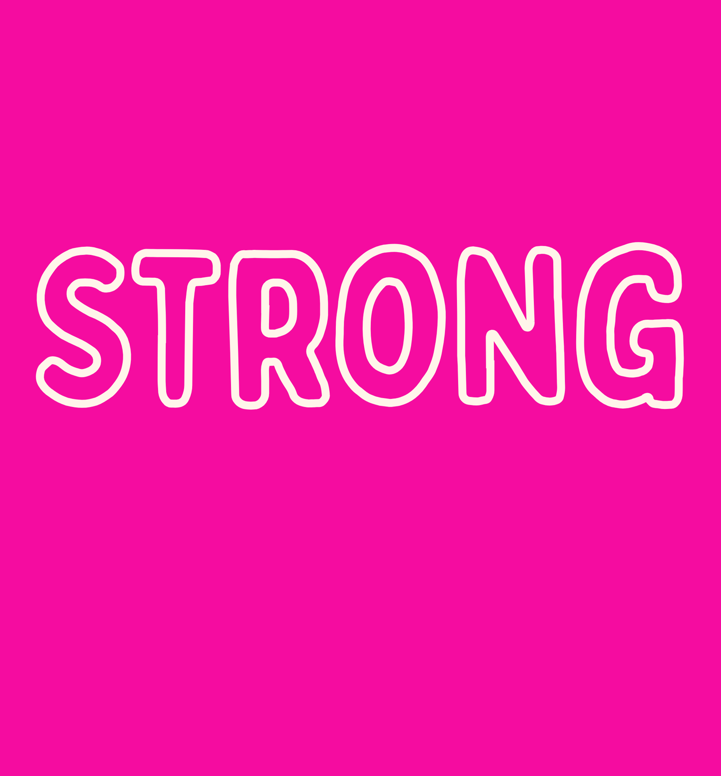 Strong - Comfort Tee - Neon Pink