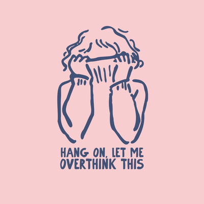 Let me overthink this - Comfort Tee - Pastel Pink