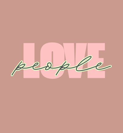 Love People - Classic Tee - Hazy Pink
