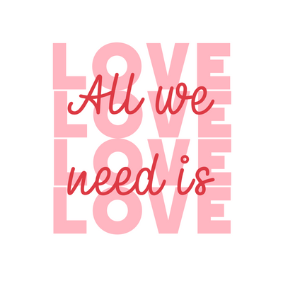 All We Need - Classic Relaxed Tee - White