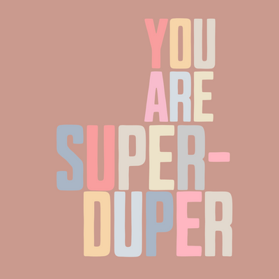 Super Duper - Classic Tee - Hazy Pink