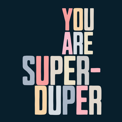 Super Duper - Classic Relaxed Tee - Navy