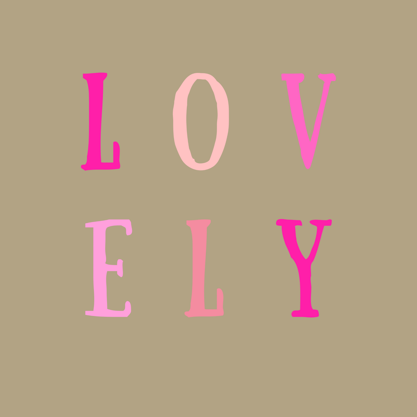 Lovely - Classic Relaxed Tee - Sand