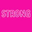 Strong - Comfort Tee - Neon Pink