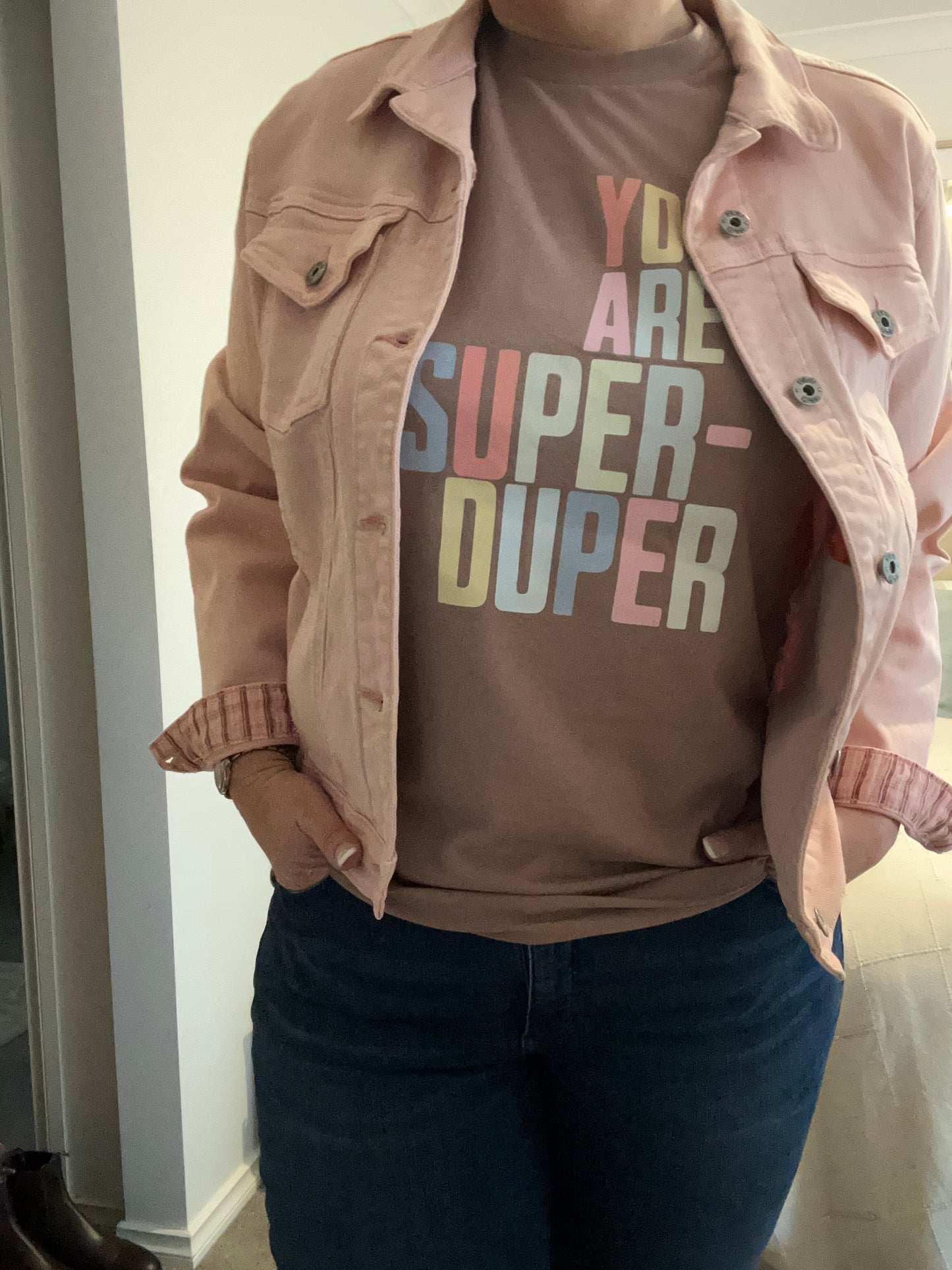 Super Duper - Classic Tee - Hazy Pink