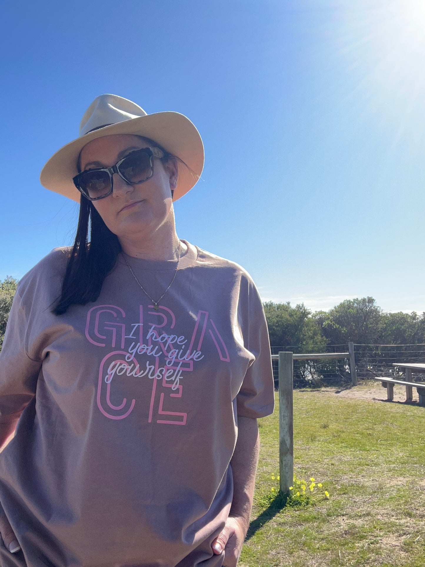 Grace - Classic Tee - Hazy Pink