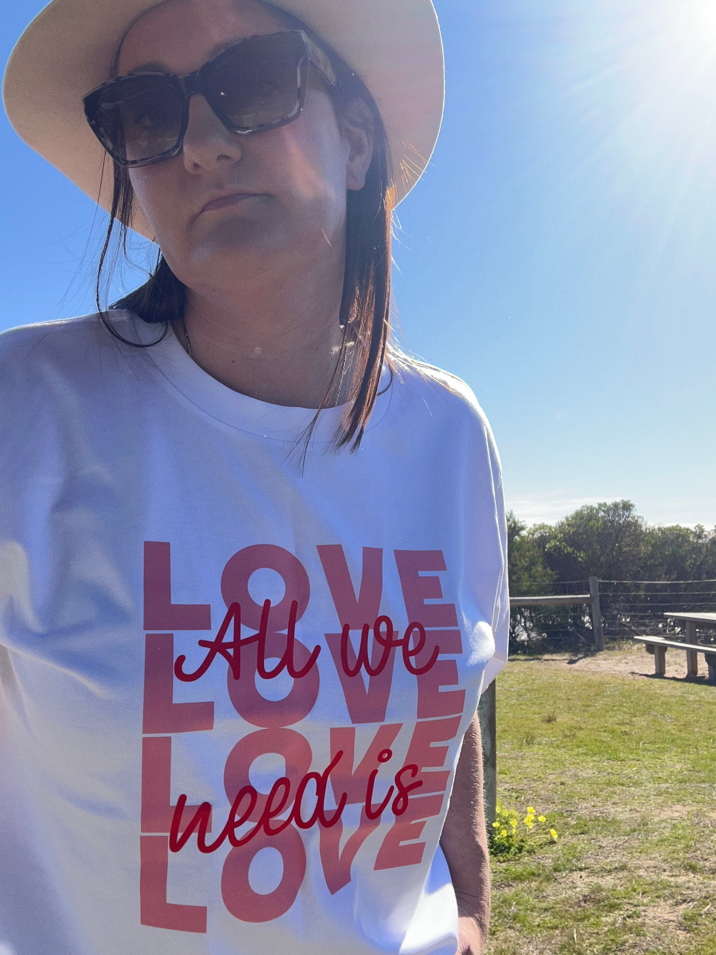 All We Need - Classic Relaxed Tee - White