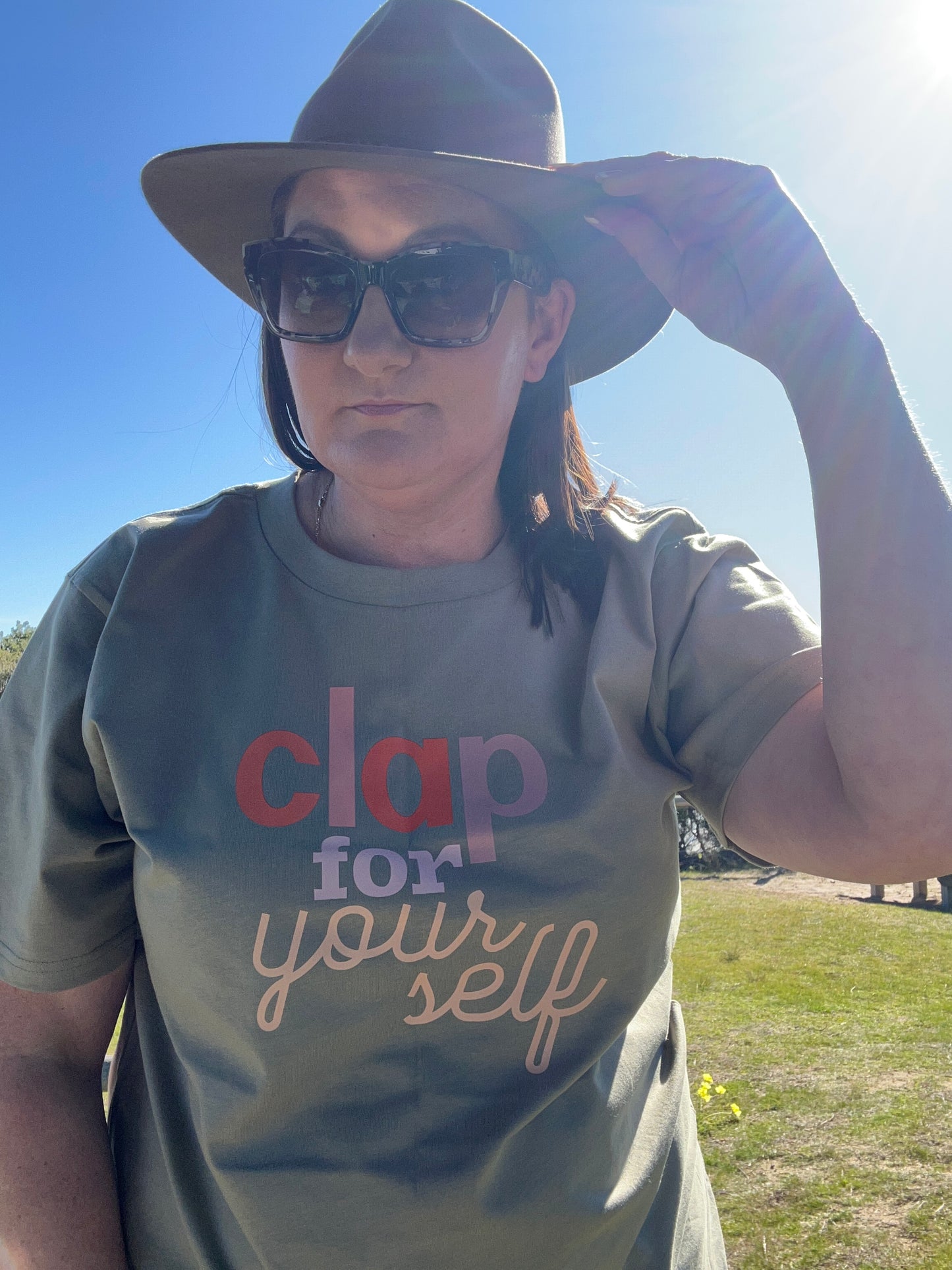 Clap Yourself - Classic Relaxed Tee - Eucalyptus