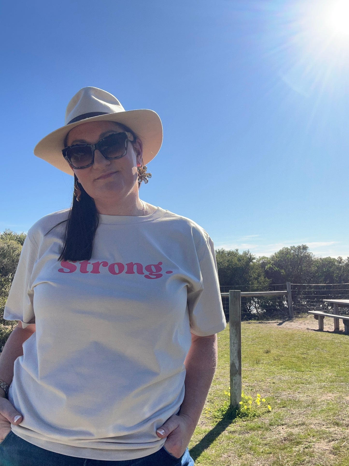 Strong - Classic Relaxed Tee - Bone