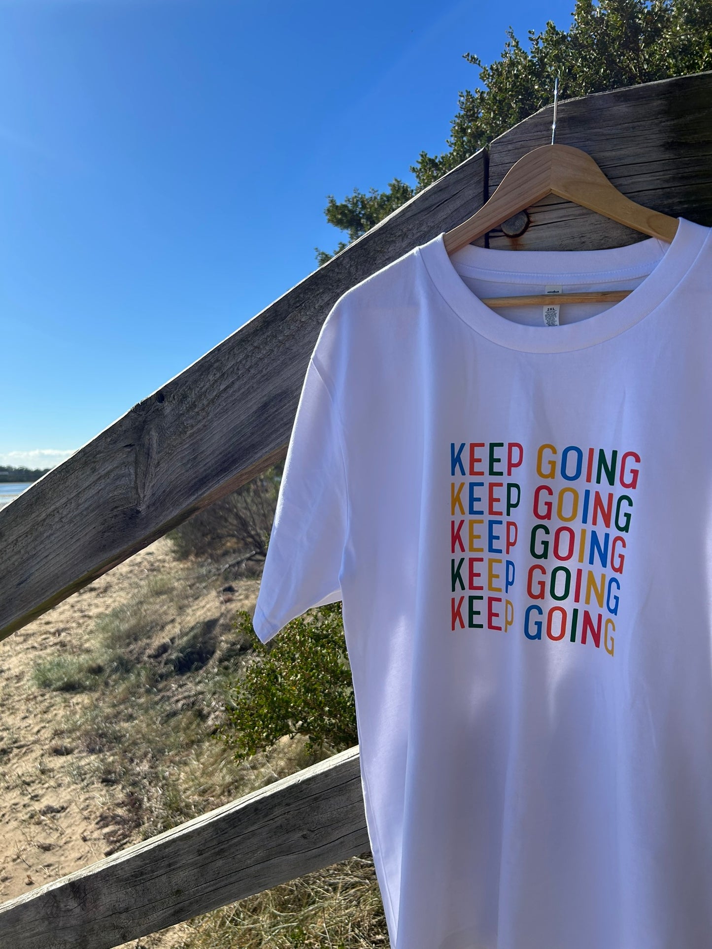 Never Give Up - Classic Relaxed Tee - White