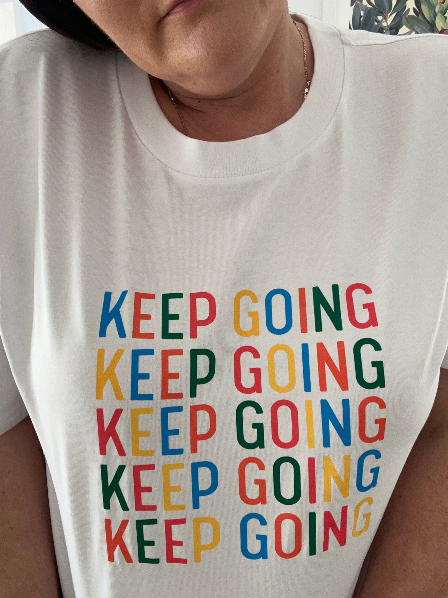 Never Give Up - Classic Relaxed Tee - White