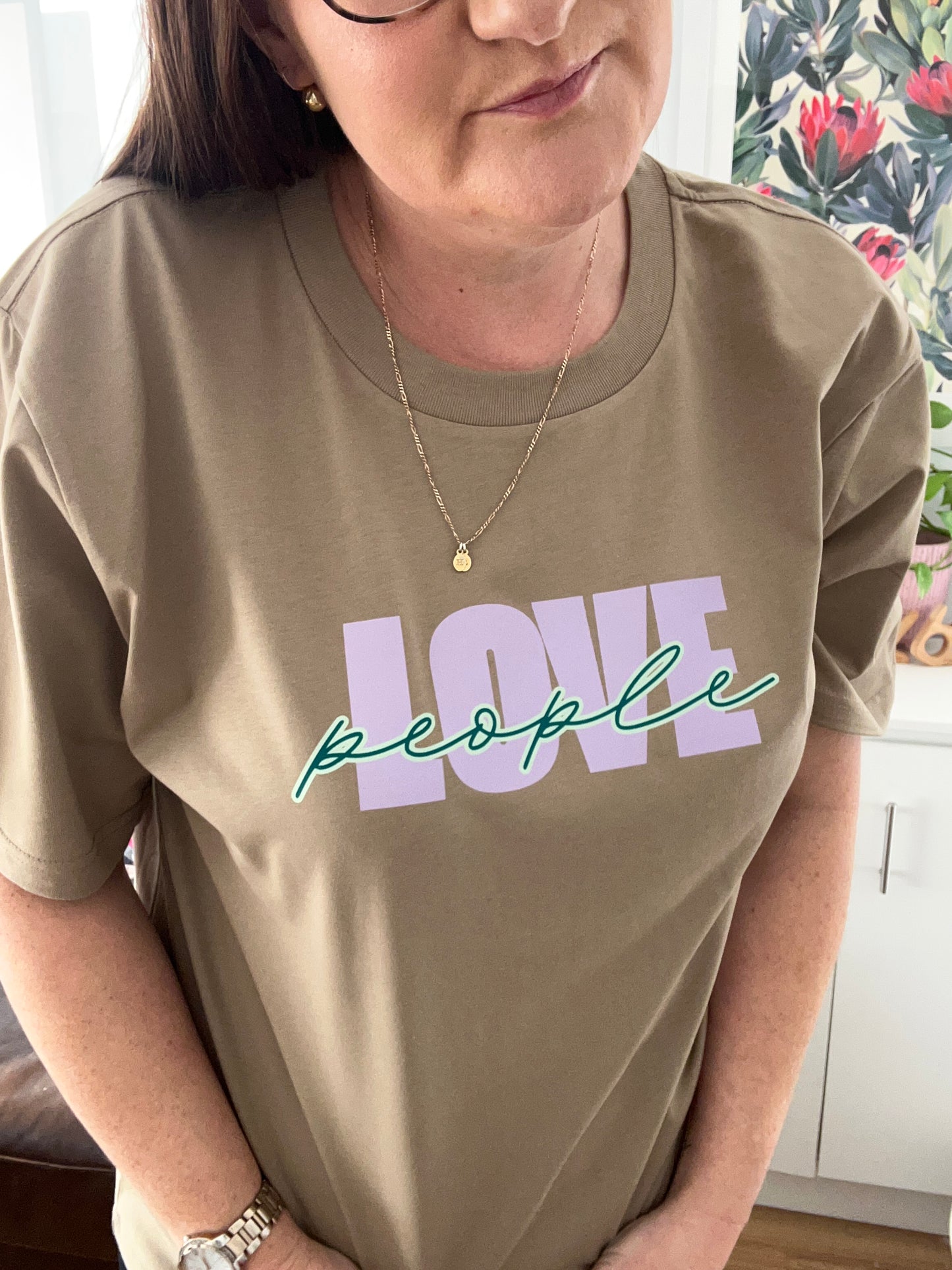 Love People - Classic Relaxed Tee - Sand