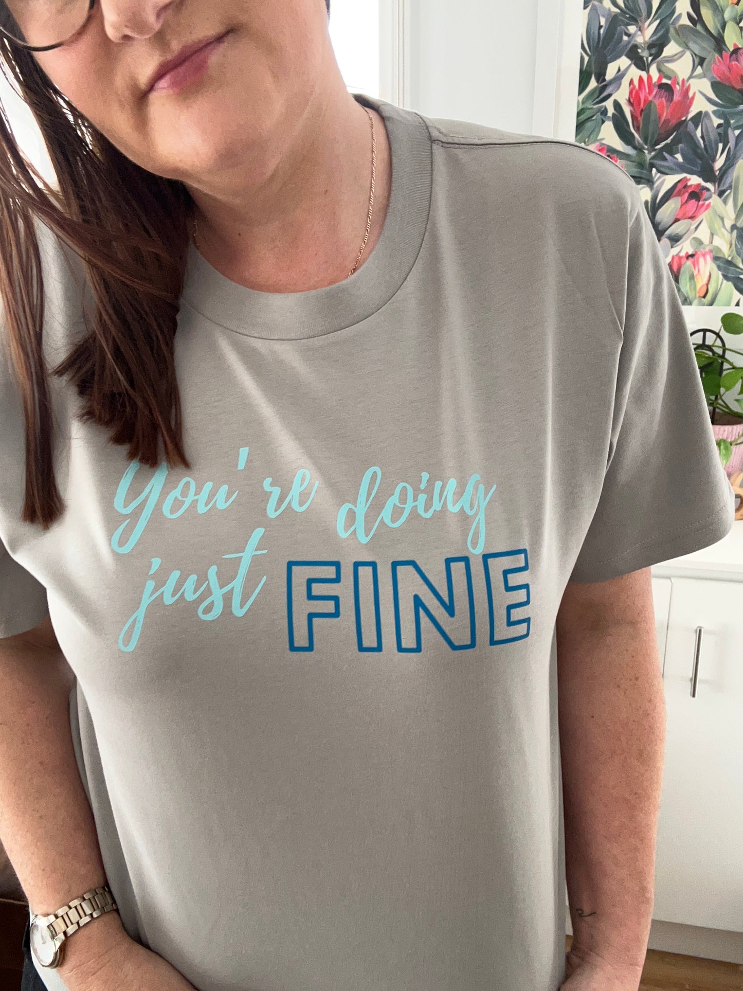 Doing Fine - Classic Relaxed Tee - Storm
