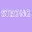 Strong  - Comfort Tee - Neon Violet