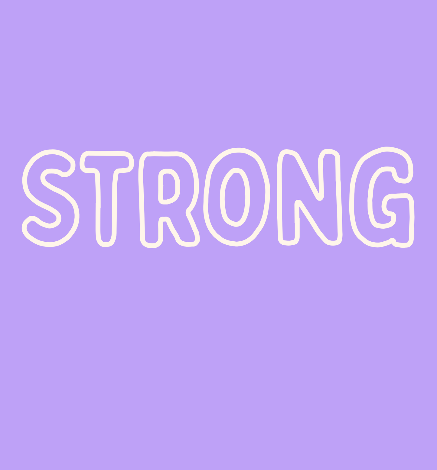 Strong  - Comfort Tee - Neon Violet