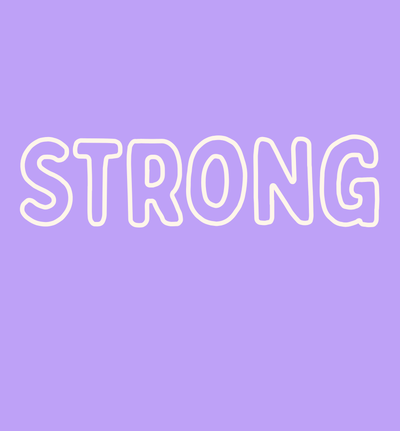 Strong  - Comfort Tee - Neon Violet