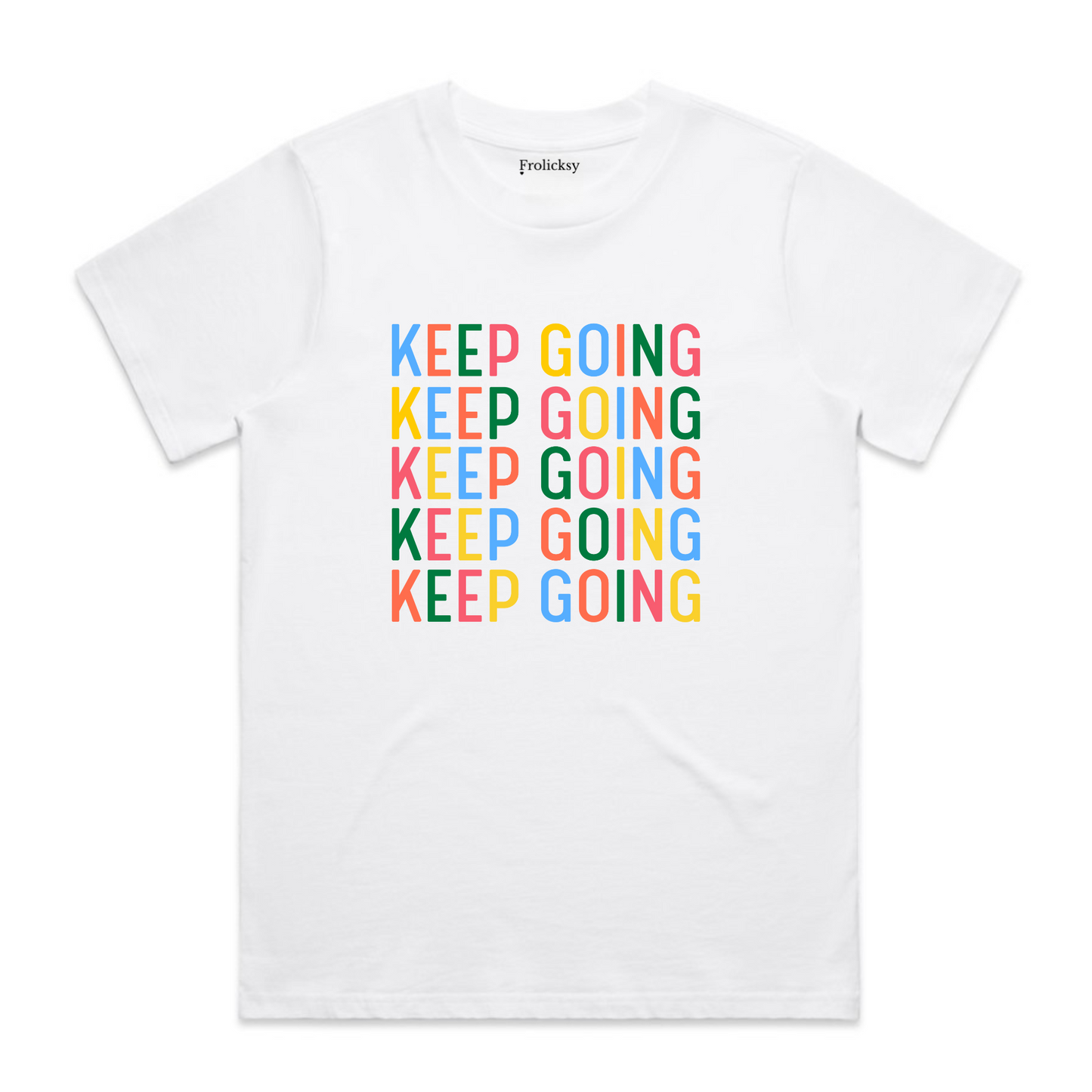 Never Give Up - Classic Relaxed Tee - White