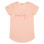 Homebody - Scoop Hem Tee - Pale Pink