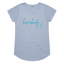 Homebody - Scoop Hem Tee - Blue Marle