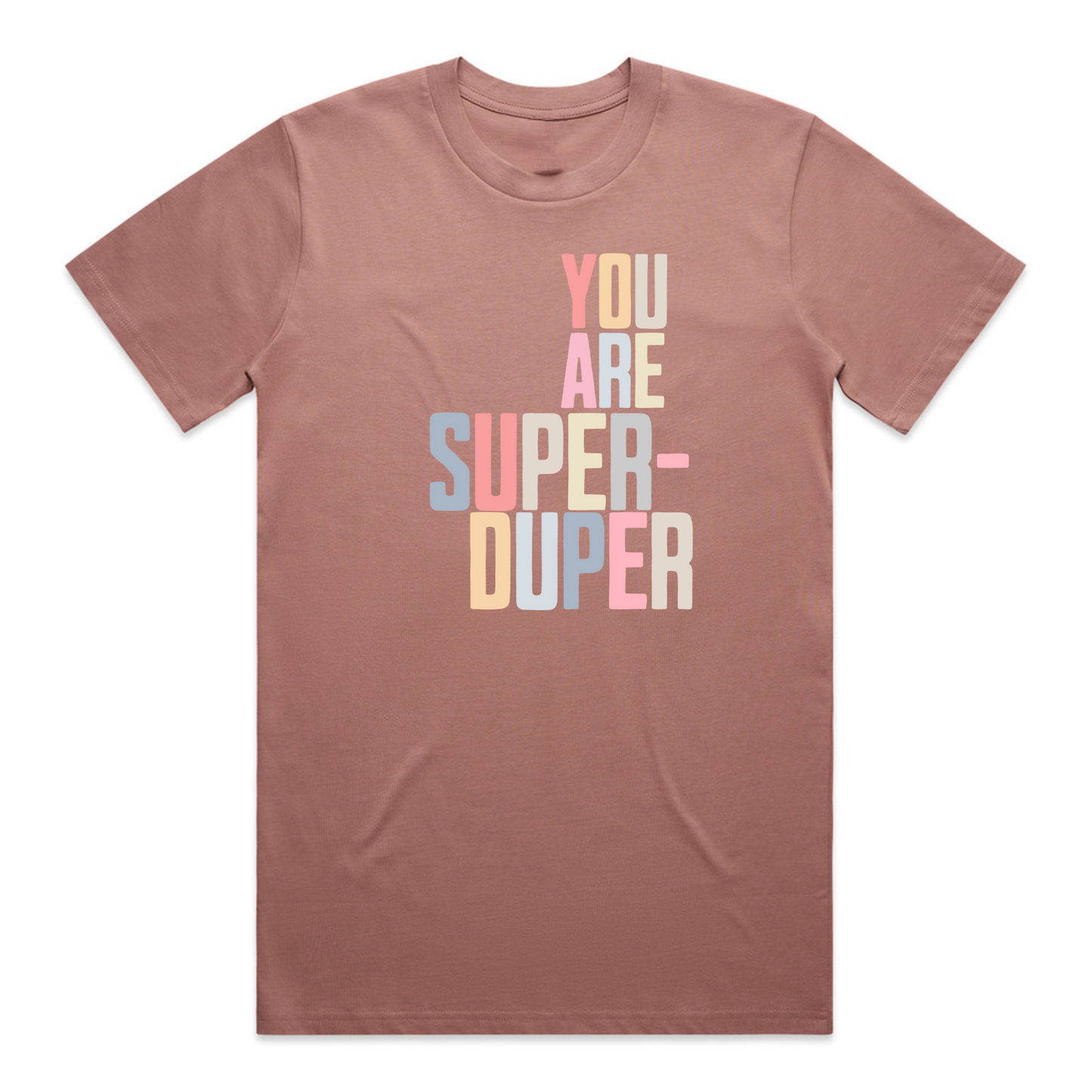 Super Duper - Classic Tee - Hazy Pink