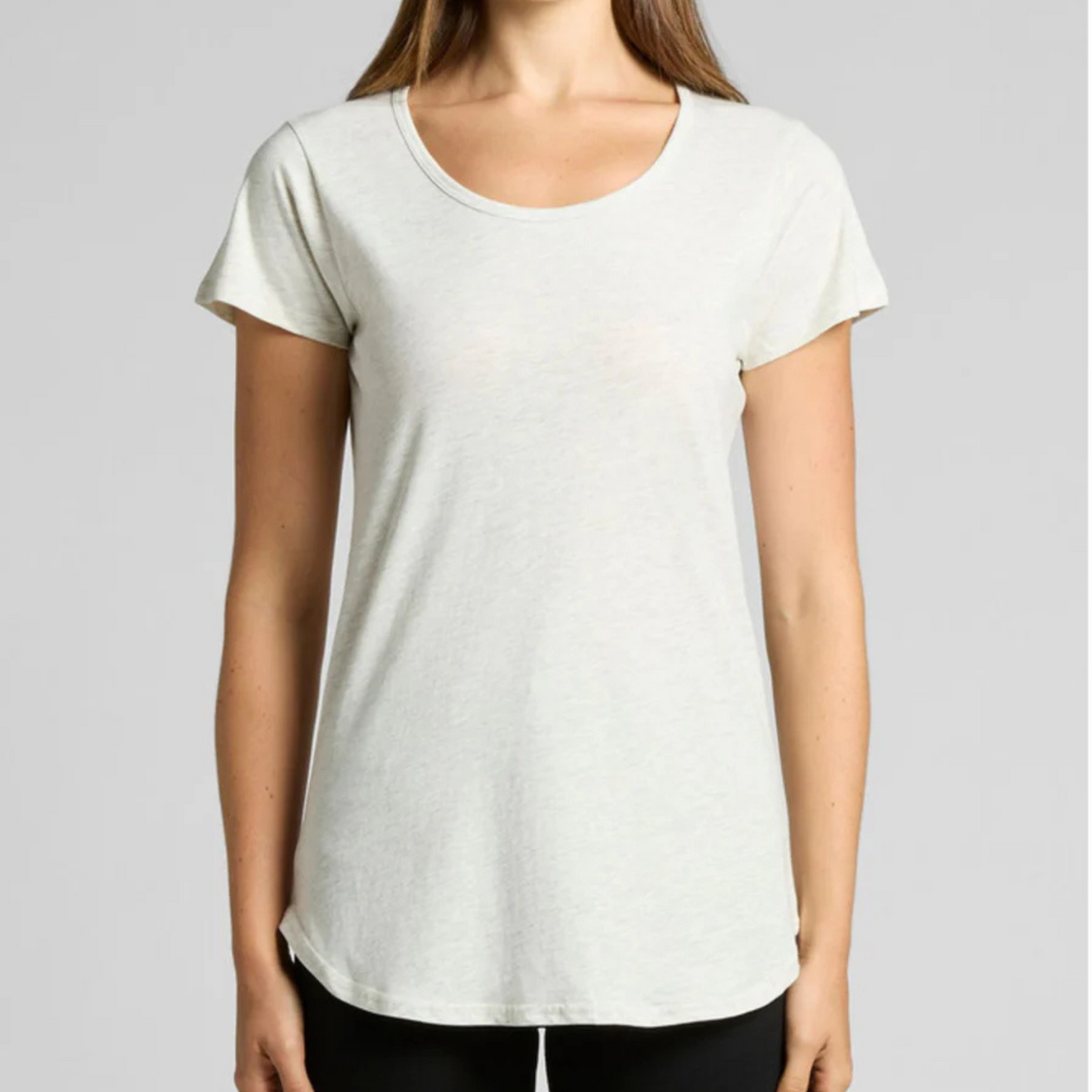 Homebody - Scoop Hem Tee - Blue Marle