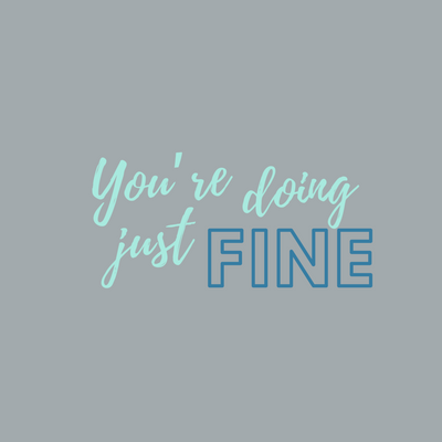 Doing Fine - Classic Relaxed Tee - Storm