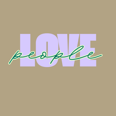 Love People - Classic Relaxed Tee - Sand